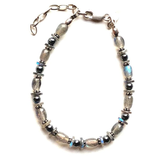 Bracelet en Labradorite et Argent - Bracelet