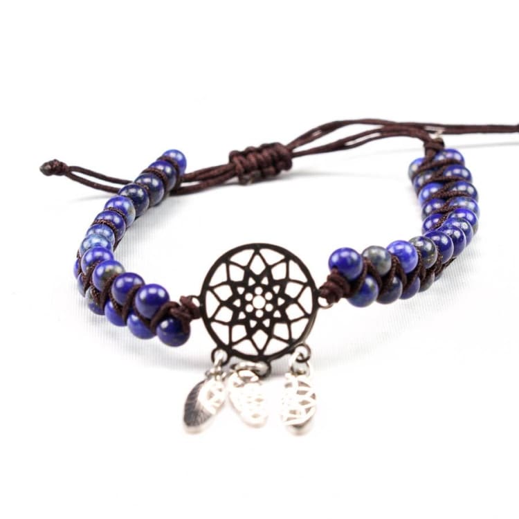 Bracelet «Capteur de rêves‎» en Lapis Lazuli - Bracelet