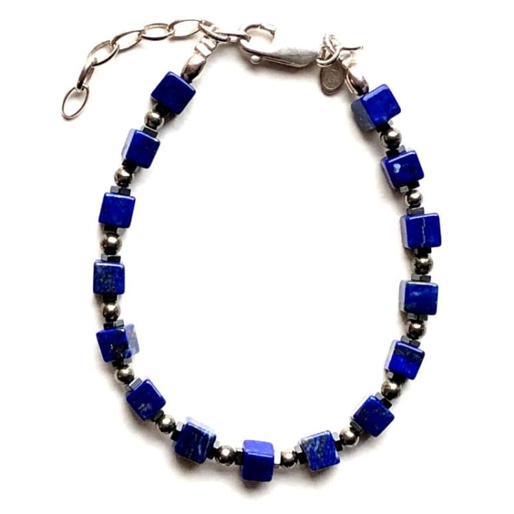 Bracelet en Lapis Lazuli et Argent - Bracelet