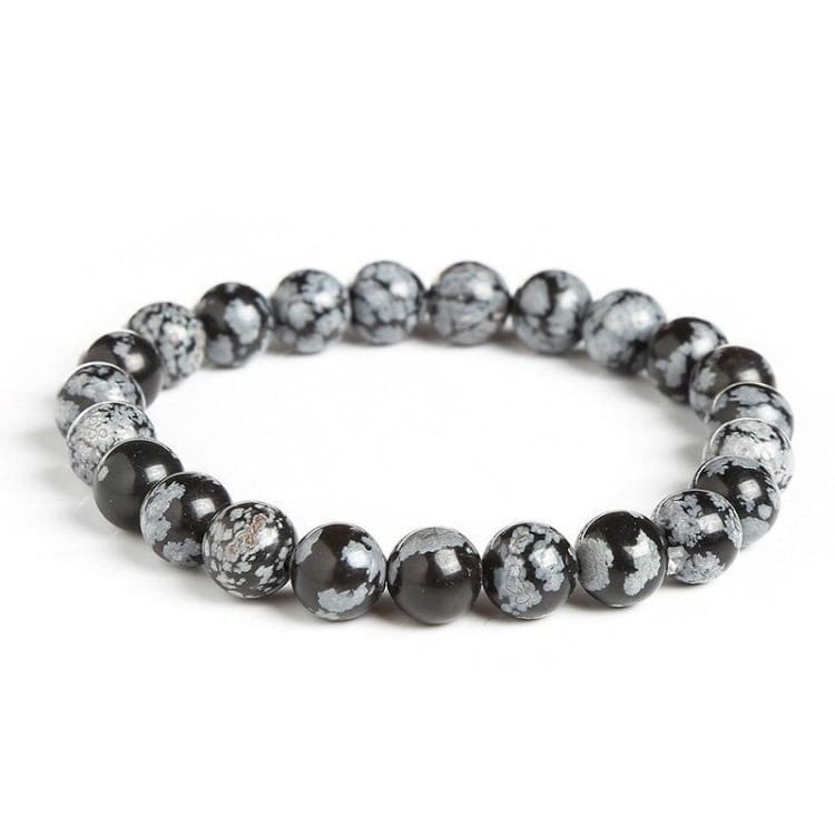 Bracelet en Obsidienne Neige - bracelet