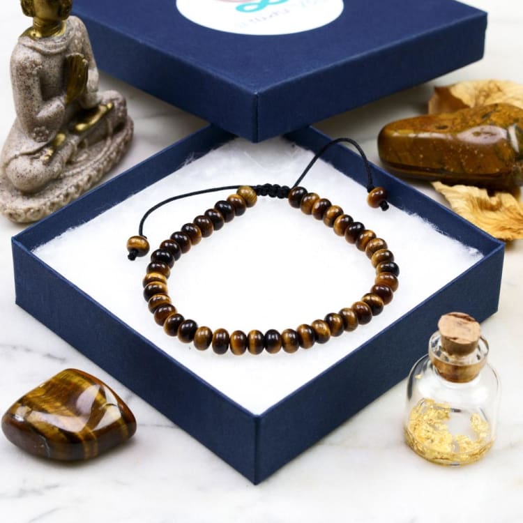 Bracelet « Ancrage » en Oeil de Tigre - Bracelet