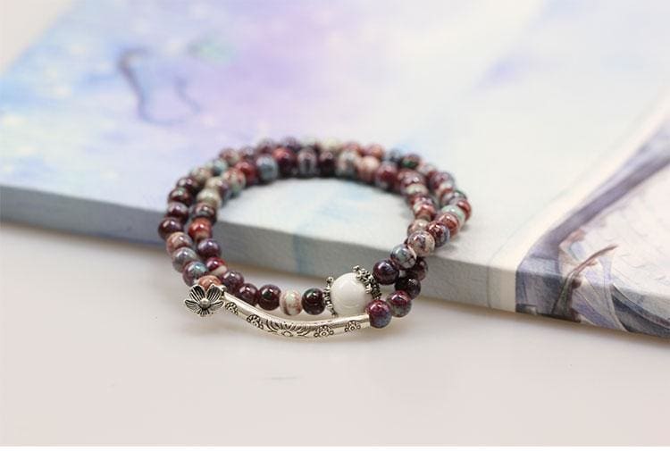 Bracelet En Perles Céramique - Bracelet