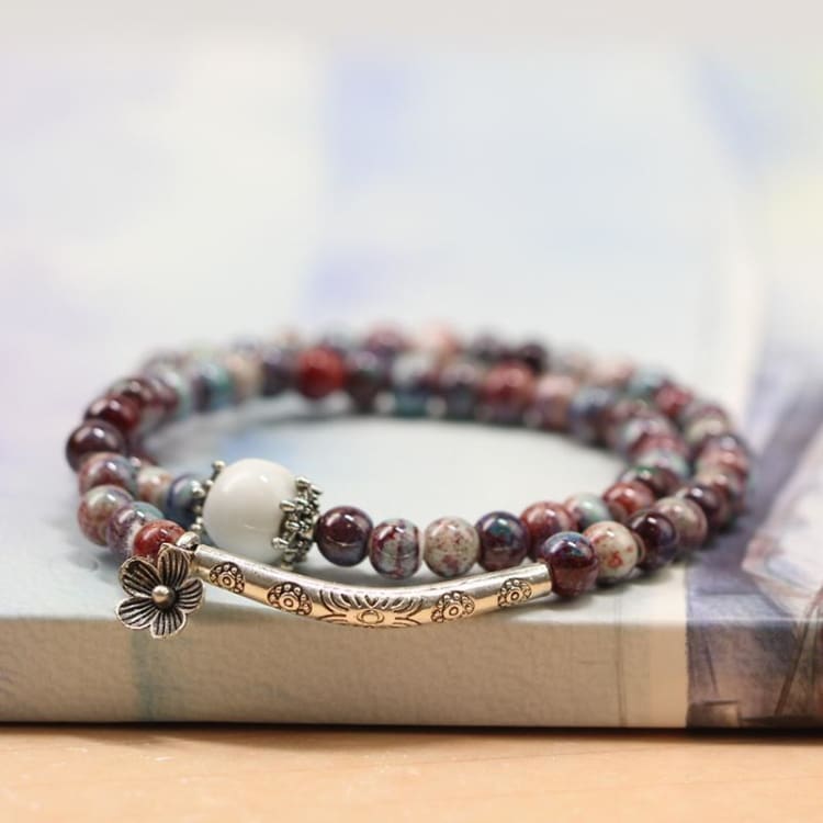 Bracelet En Perles Céramique - Bracelet