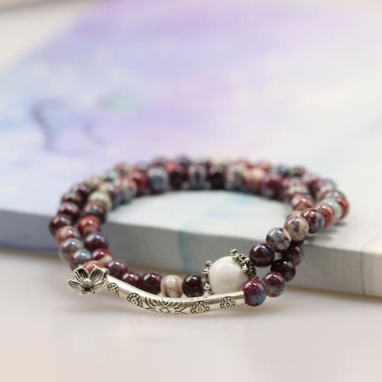 Bracelet En Perles Céramique - Bracelet