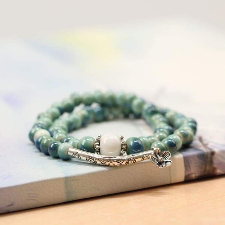 Bracelet En Perles Céramique - Bracelet