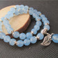 Bracelet En Perles De Fluorite Bleu - Bracelet