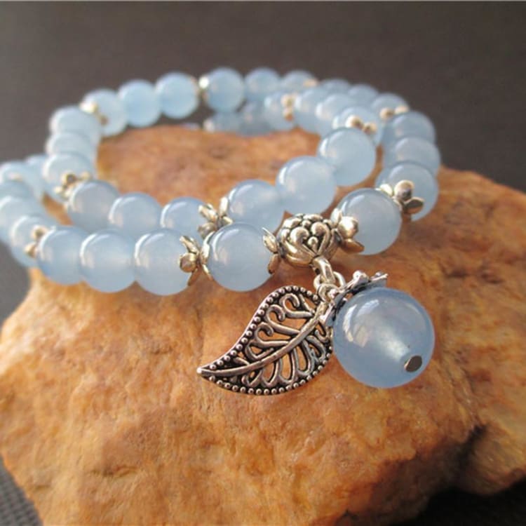 Bracelet En Perles De Fluorite Bleu - Bracelet Image