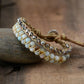 Bracelet en perles tressé dAmazonite - Bracelet