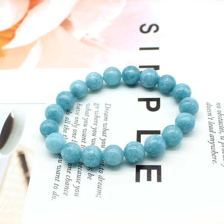 Bracelet en pierres naturelles aigue-marine - Bracelet