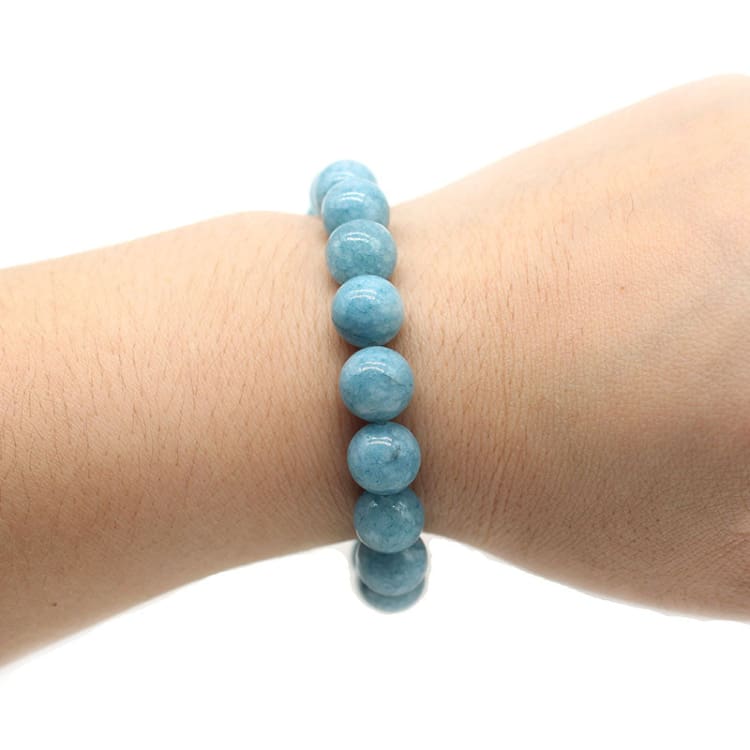 Bracelet en pierres naturelles aigue-marine - Bracelet