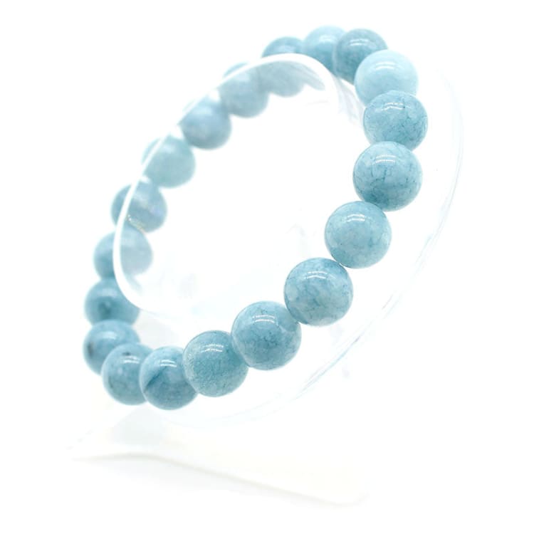 Bracelet en pierres naturelles aigue-marine - Bracelet