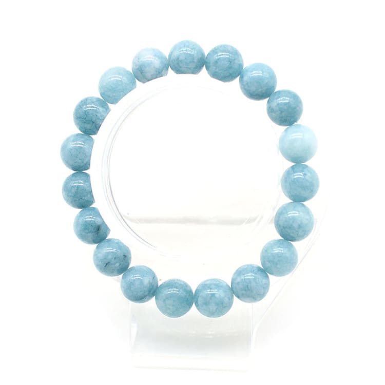 Bracelet en pierres naturelles aigue-marine - Bracelet