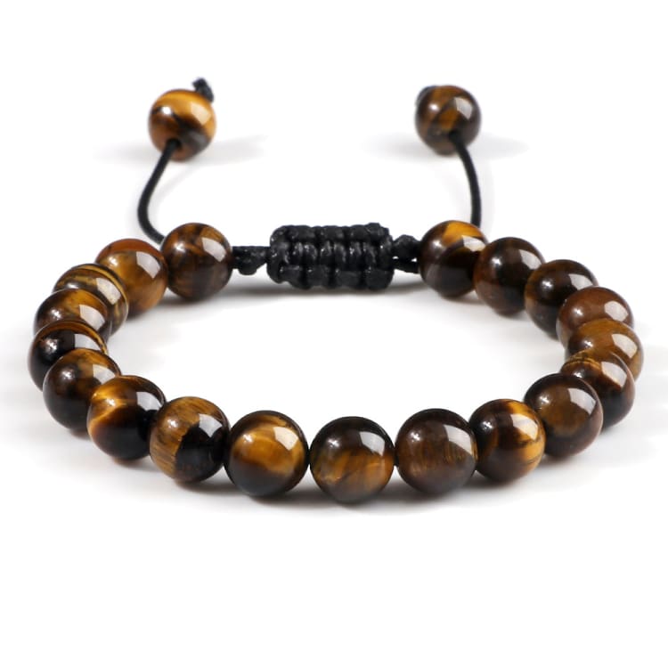 Bracelet en pierres naturelles œil de tigre - Bracelet