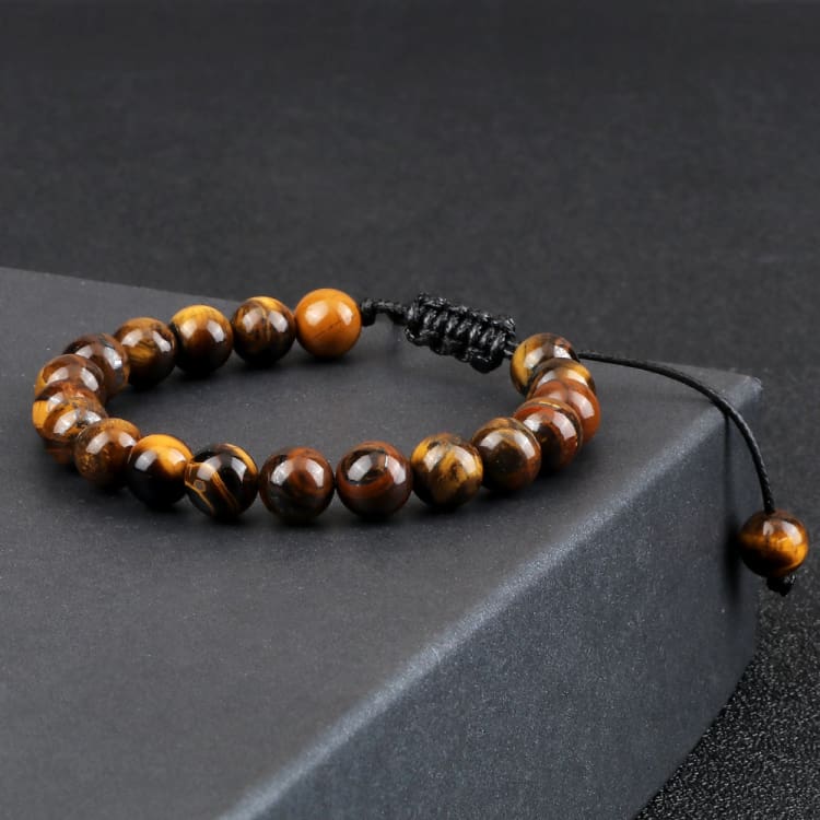 Bracelet en pierres naturelles œil de tigre - Bracelet