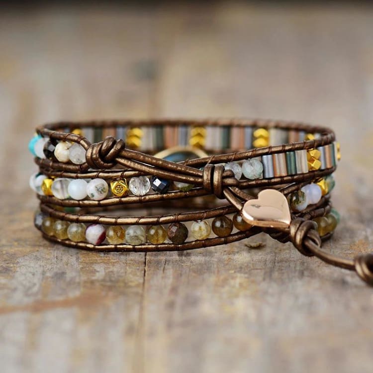 Bracelet enroulé en Labradorite - Bracelet