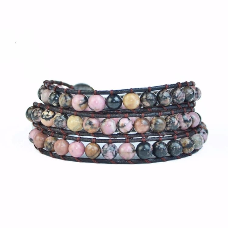 Bracelet enveloppant en Rhodonite - Bracelet