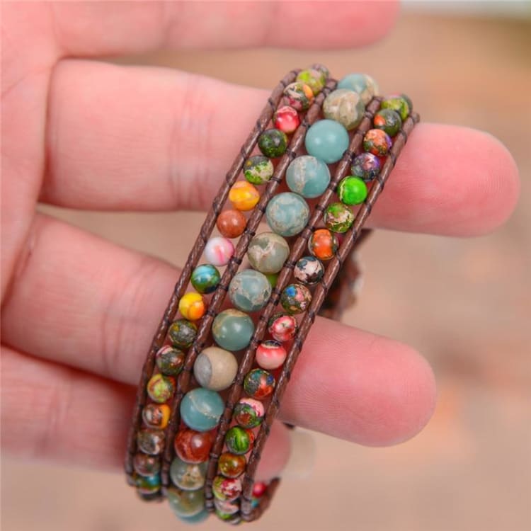 Bracelet enveloppant marguerite - Bracelet