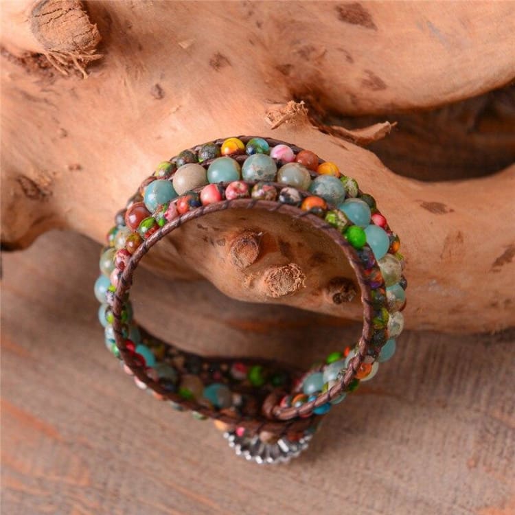 Bracelet enveloppant marguerite - Bracelet