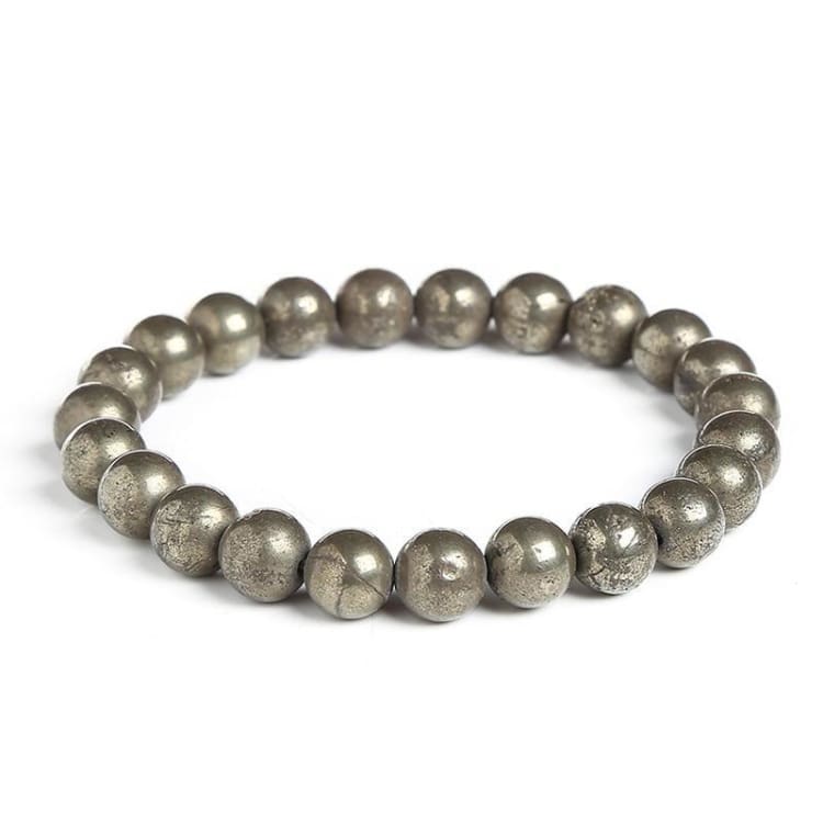 Bracelet ’Fer et Feu’ en Pyrite - Bracelet en pierre naturelle
