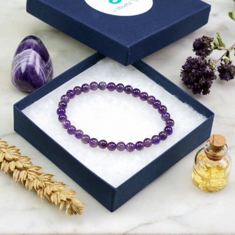 Bracelet fin en Améthyste - Bracelet