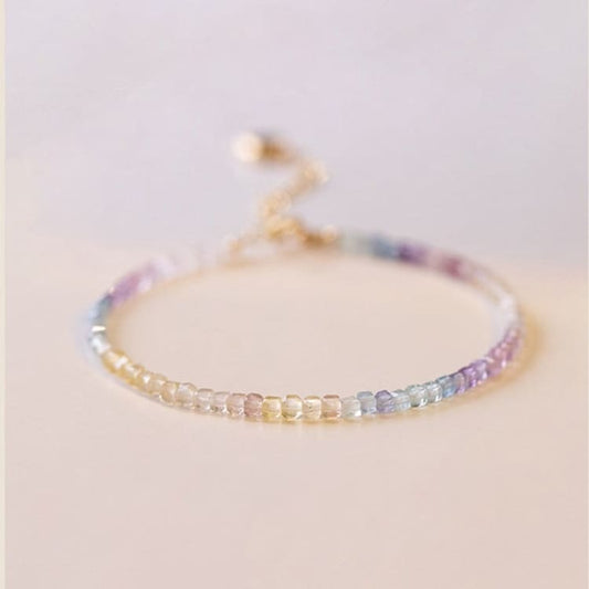 Bracelet fin en fluorite