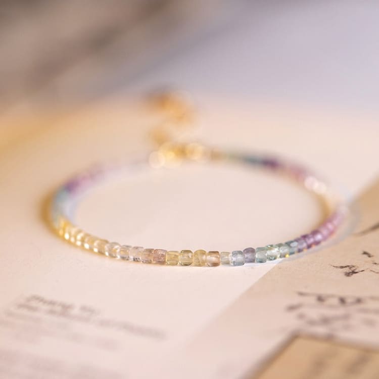 Bracelet fin en fluorite Image