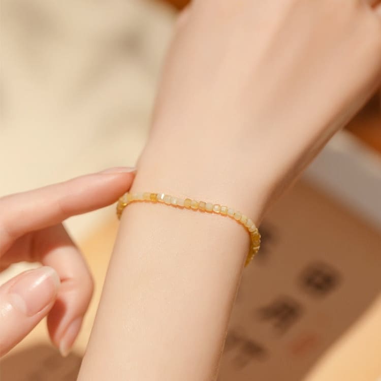 Bracelet fin en Opale jaune Image