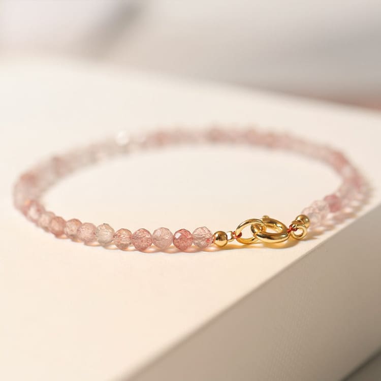 Bracelet fin en quartz rose Image