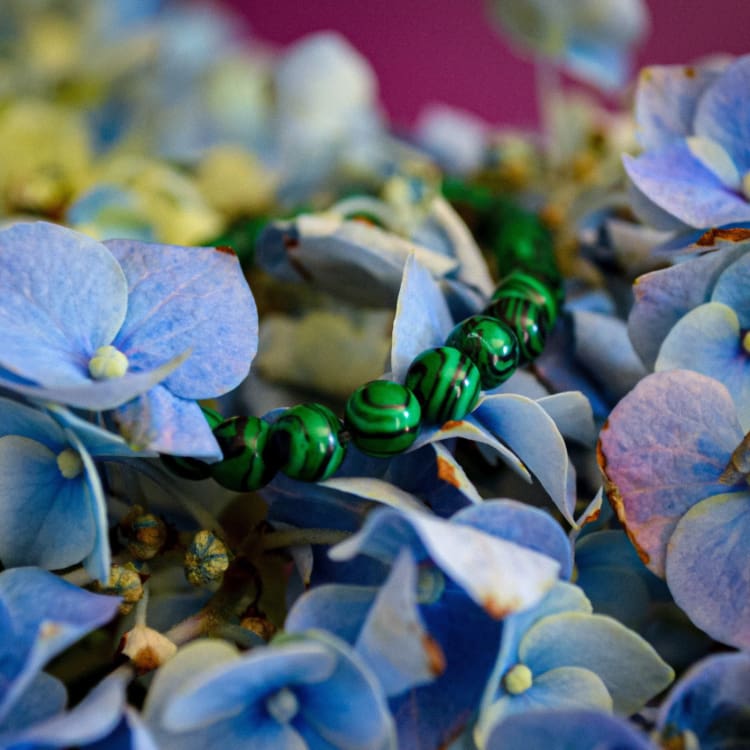 Bracelet fine perle en malachite - Bracelet