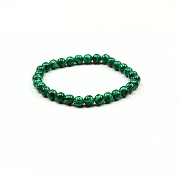 Bracelet fine perle en malachite - Bracelet