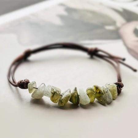 Bracelets fins en pierre naturelles - Labradorite