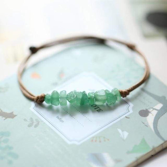 Bracelets fins en pierre naturelles - Aventurine Verte