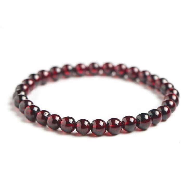 Bracelet ’Force de la Terre’ en Grenat Rouge - Bracelet pierre naturelle