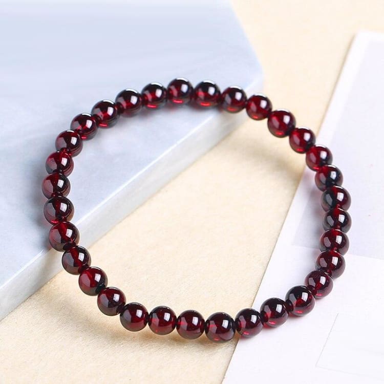 Bracelet ’Force de la Terre’ en Grenat Rouge - Bracelet