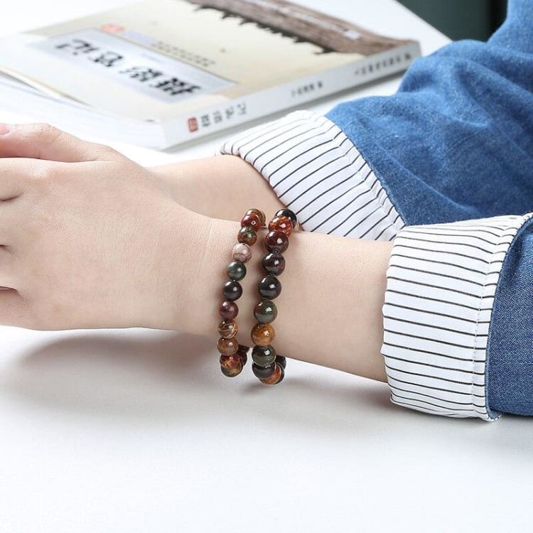 Bracelet ’Force de la Terre’ en Jaspe Picasso - bracelets
