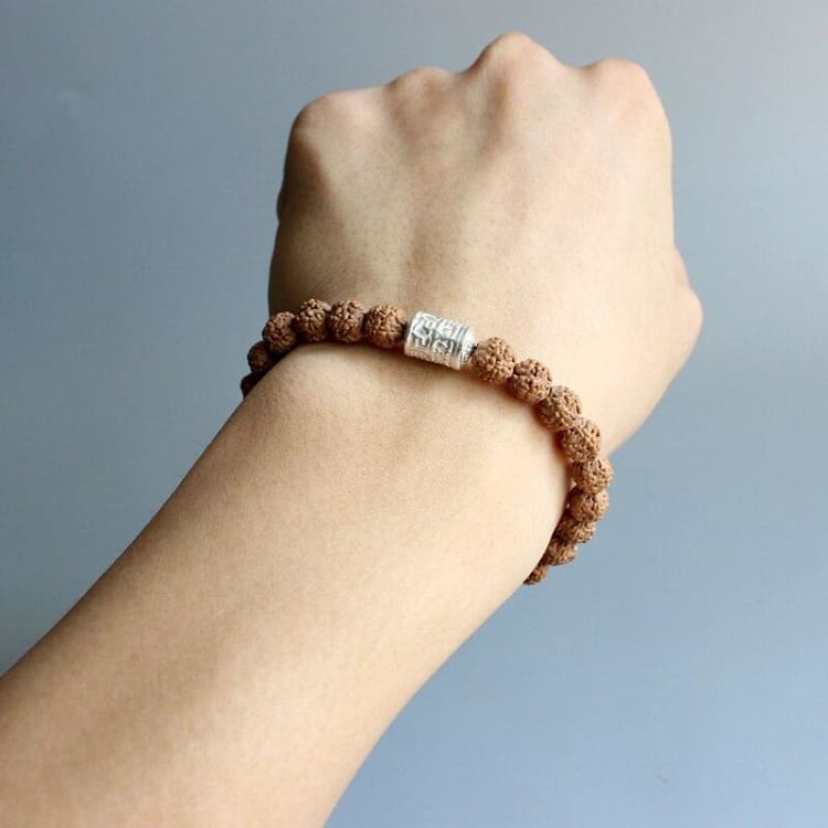 Bracelet ’Graines de Rudraksha’ - Bracelet