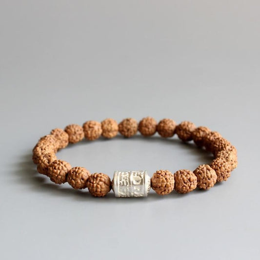 Bracelet ’Graines de Rudraksha’ - Bracelet