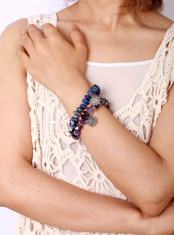 Bracelet ’Imagination’ en pierre naturelle - Lapis - Bracelet