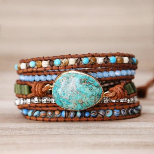 Bracelet Jaspe Océanique - Bracelet