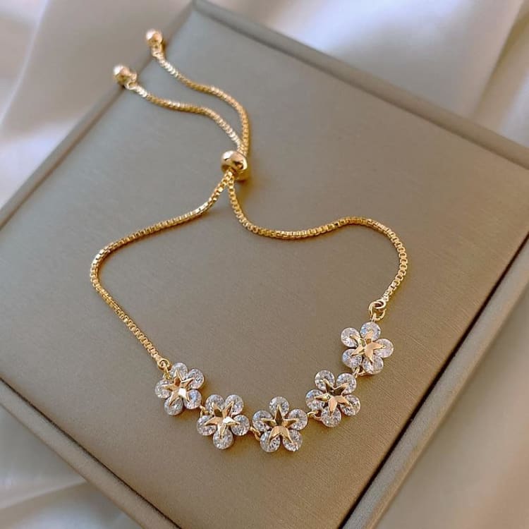 Bracelet ’Lumière de jardin - Plaqué OR - bracelet