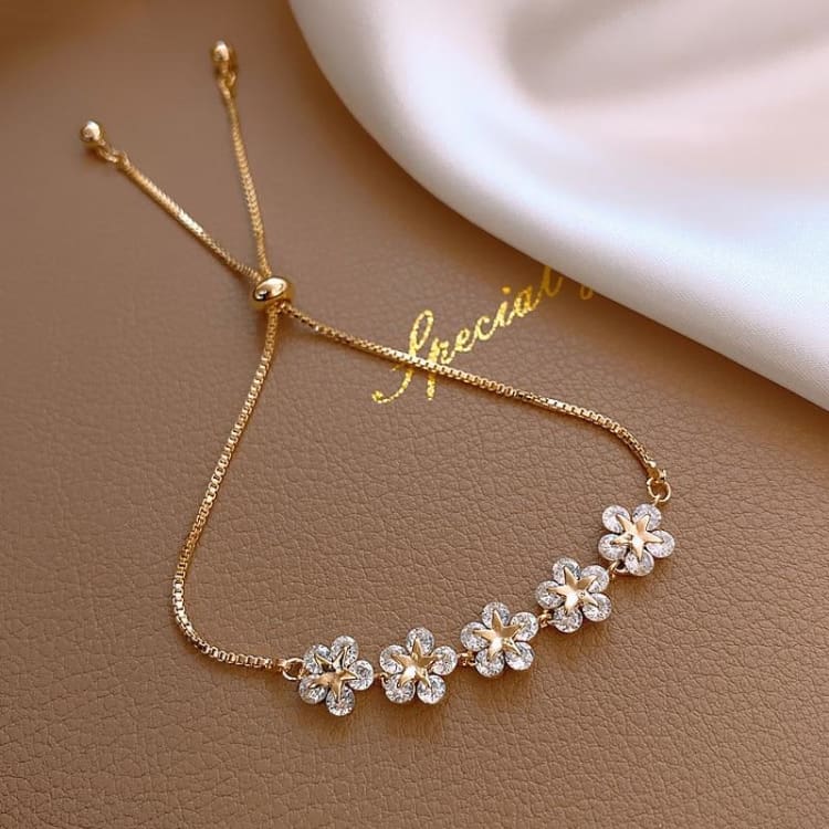 Bracelet ’Lumière de jardin - Plaqué OR - bracelet