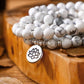 Bracelet Mâla 108 perles en Howlite - Bracelet