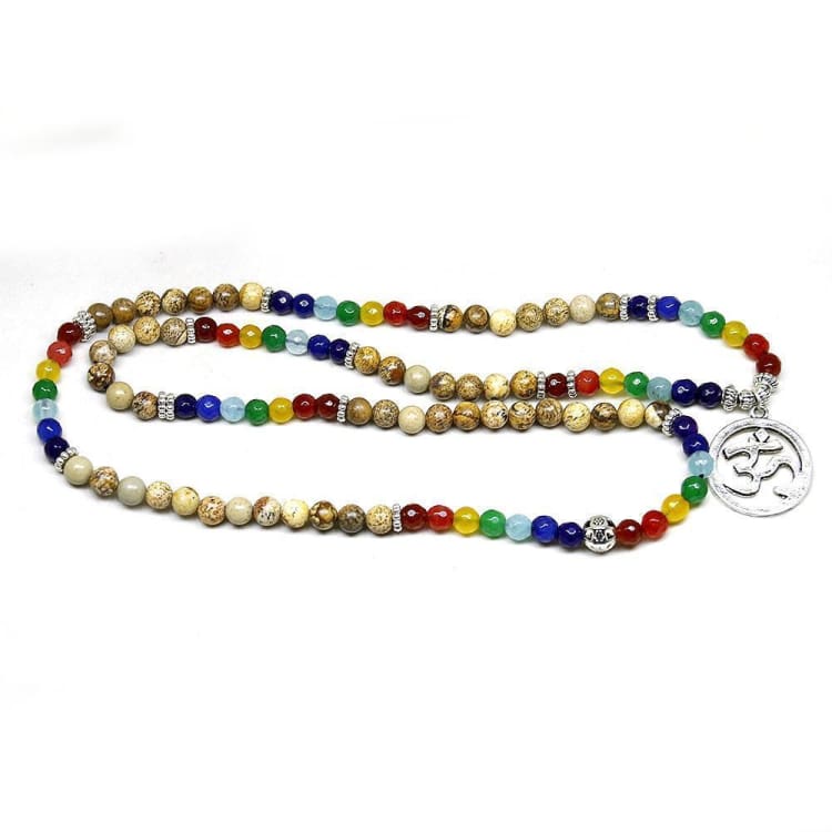 Bracelet Mâla De Guérison 7 Chakras 108 Perles - Bracelet