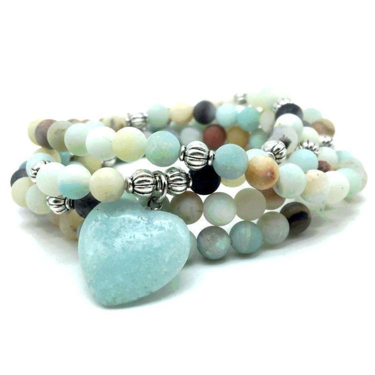 Bracelet Mala De Lamour En Amazonite - Bracelet