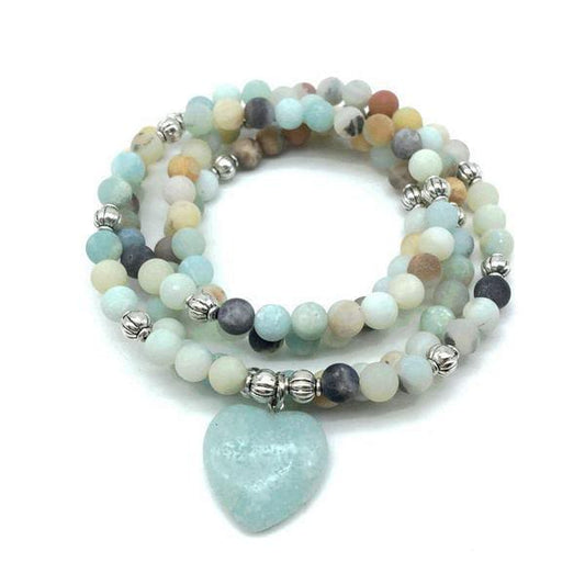 Bracelet Mala De Lamour En Amazonite - Bracelet