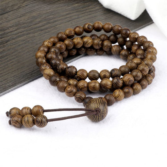 Bracelet mala en bois multicouche - Bracelet