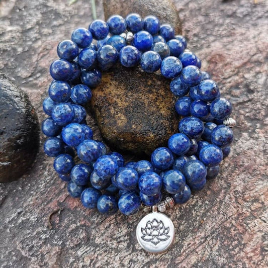 Bracelet Mala en Lapis Lazuli - Bracelet