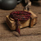 Bracelet Mâla en perles de bois de Santal - Rouge - bracelet