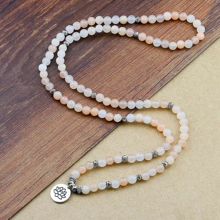 Bracelet Mala en Pierre de Lune - Bracelet