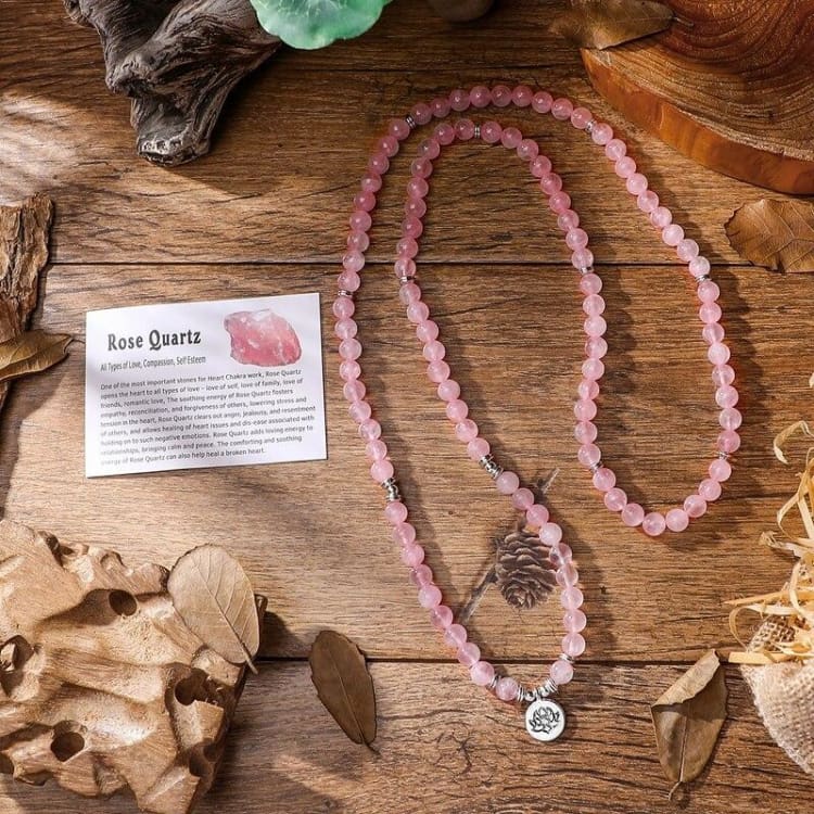 Bracelet Mâla en Quartz Rose - Bracelet